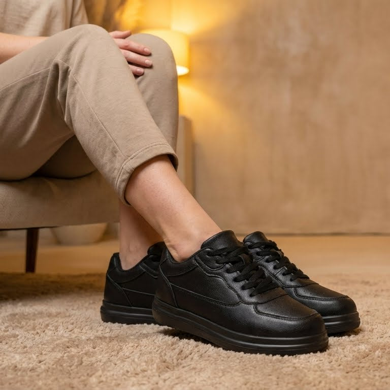 Elevateshooes Classy Höhensneaker – Weiß, +6 cm, 46