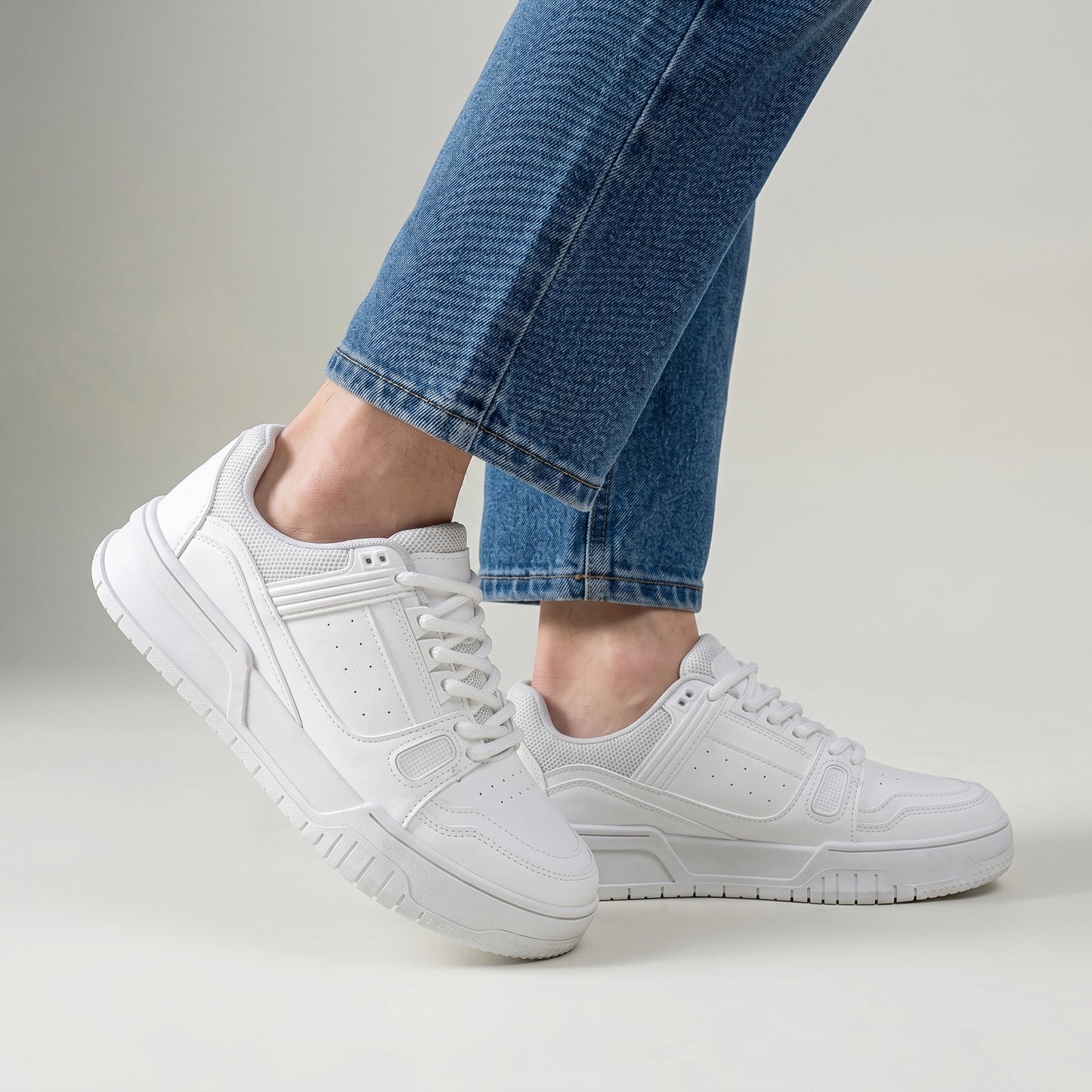 Elevateshooes Corso Höhensneaker – Weiß, +2.5 cm, 41