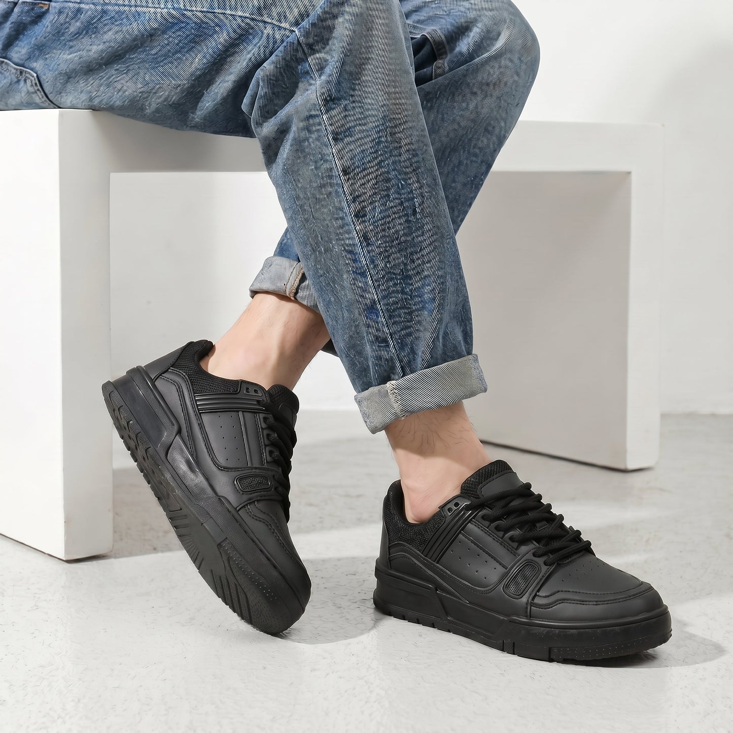 Elevateshooes Corso Höhensneaker – Schwarz, +2.5 cm, 39