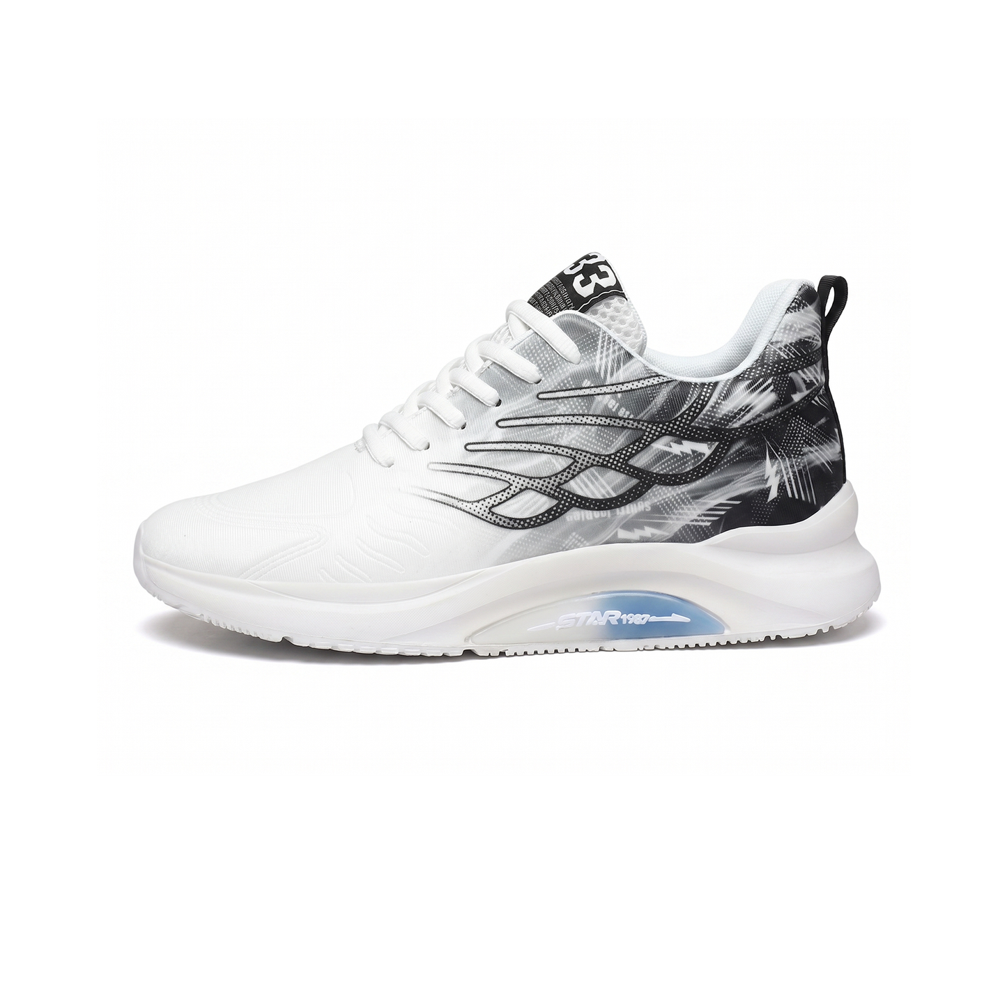 Elevateshooes Drift Höhensneaker – Weiß/Grau, 37