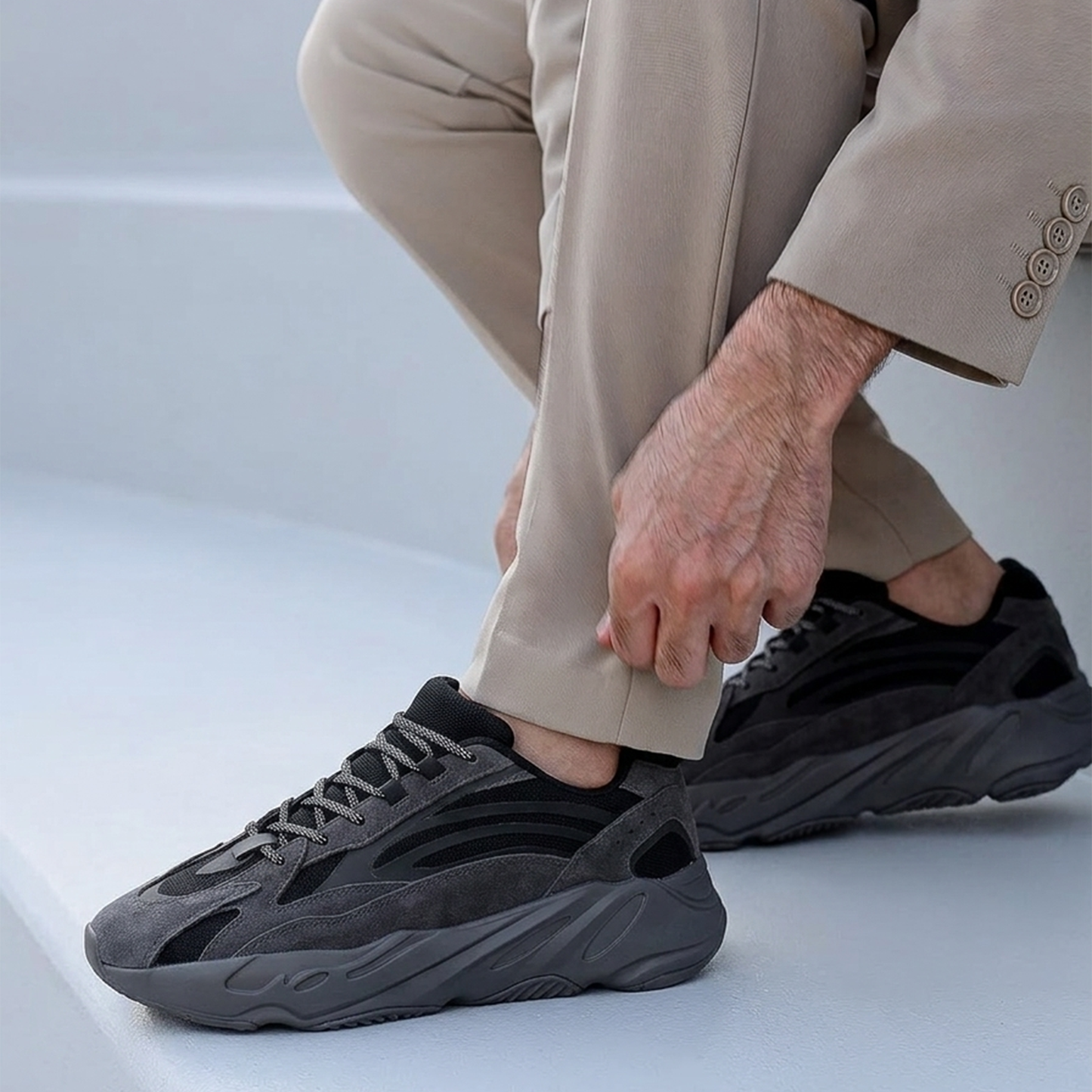 Elevateshooes Force Höhensneaker – Grau, 40