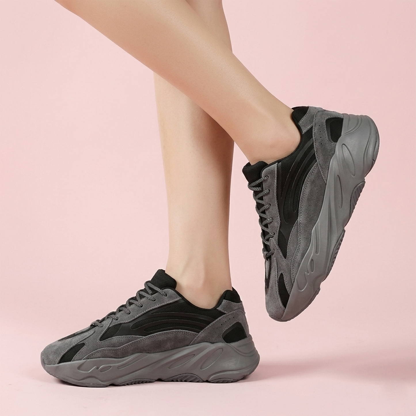 Elevateshooes Forcy Höhensneaker – Grau, 41