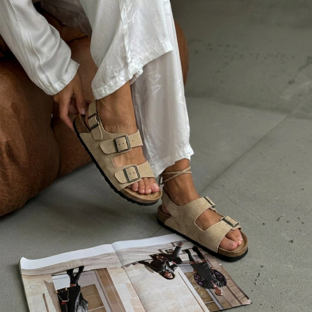 Elevateshooes Milly Sandalen – Beige, 36
