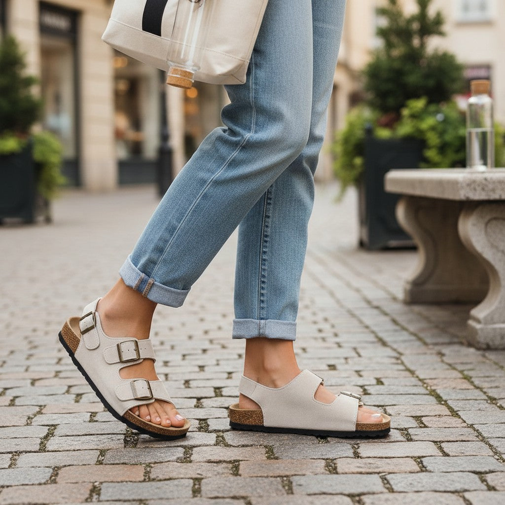 Elevateshooes Milly Sandalen – Beige, 43