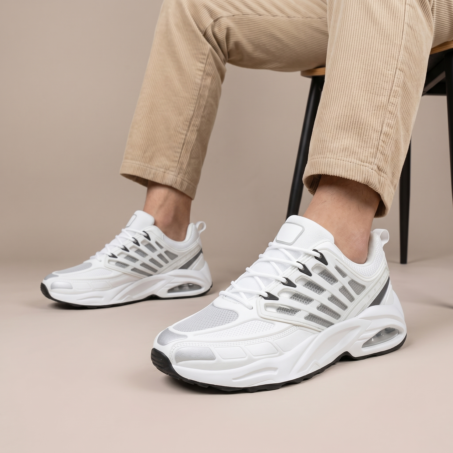 Elevateshooes Motion Höhensneaker – Weiß, 40