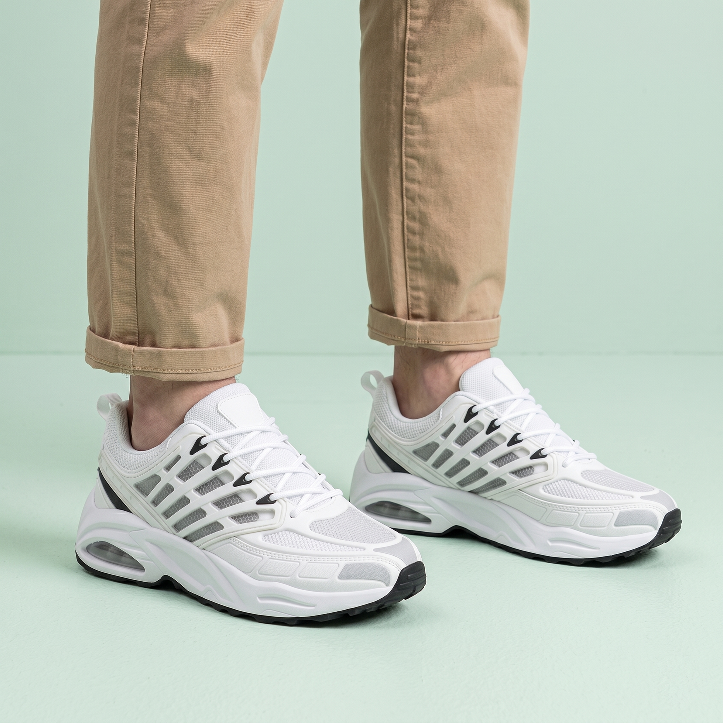 Elevateshooes Motion Höhensneaker – Weiß, 41