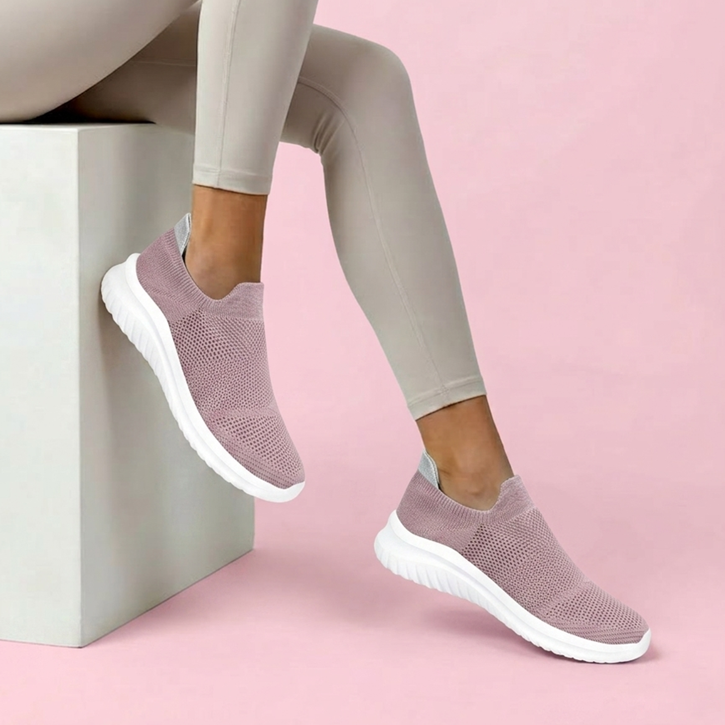 Elevateshooes Sally Höhensneaker – Rosa, 37