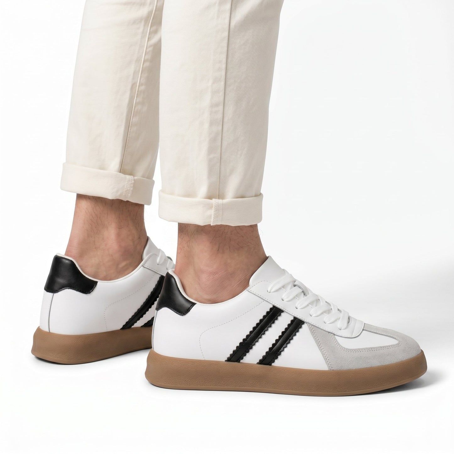 Elevateshooes Urban 2.0 Höhensneaker – Weiß, +6 cm, 38