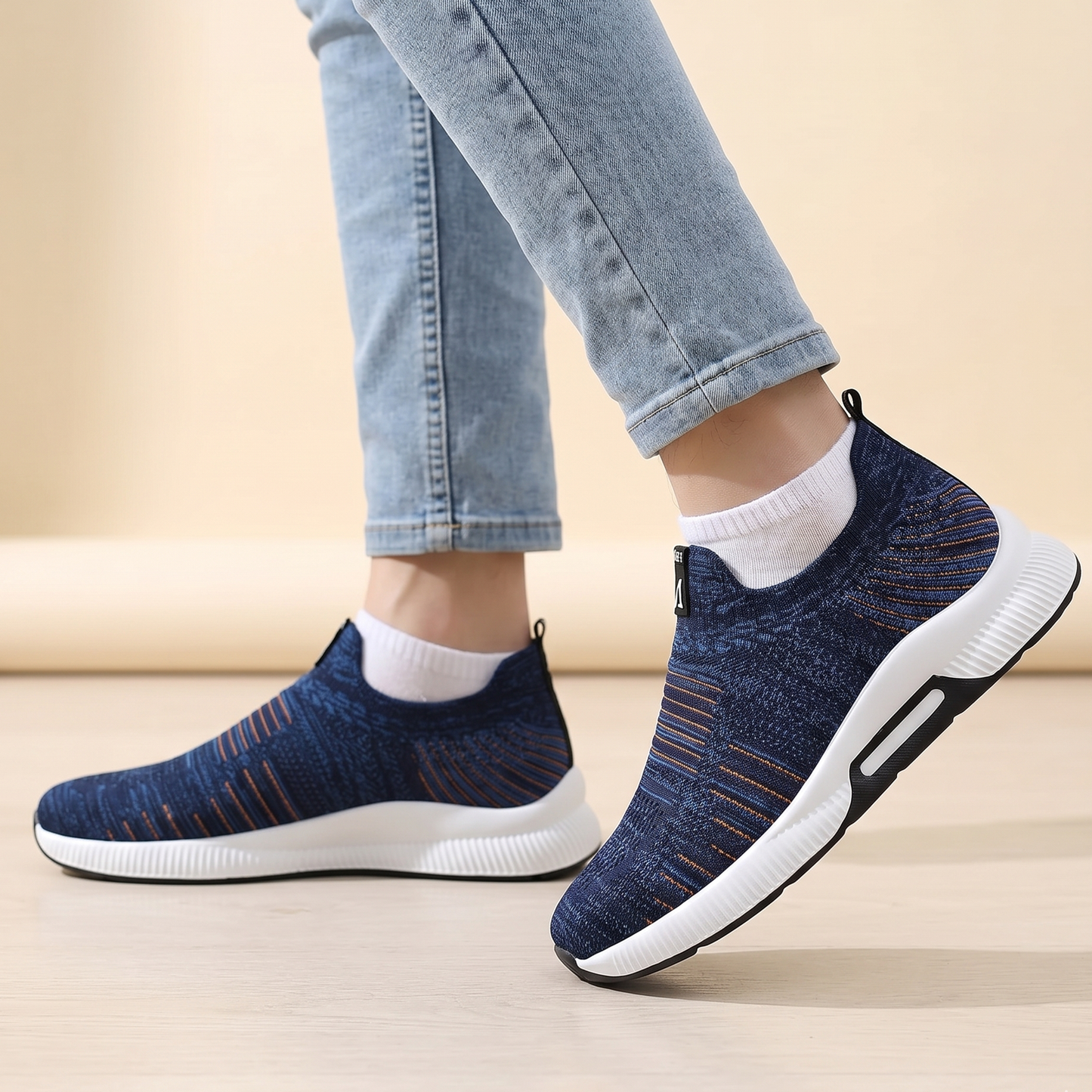 Elevateshooes Volt Höhensneaker – Dunkelblau, +4 cm, 38