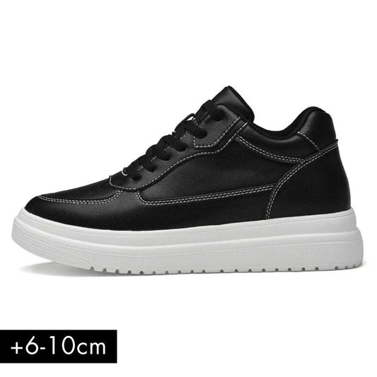 Elevateshooes Black Casual Höhensneaker – +10 cm, 36, Schwarz