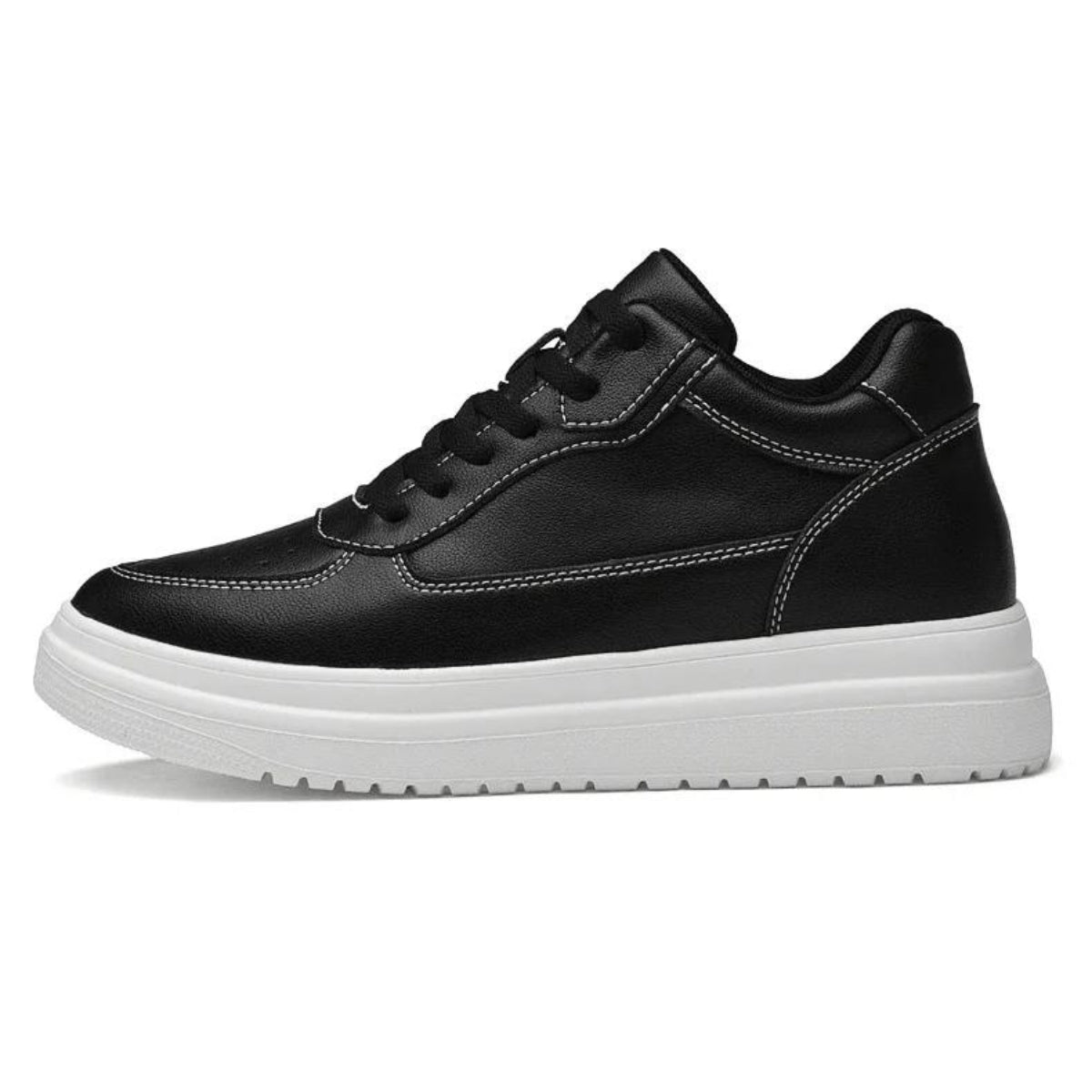 Elevateshooes Black Classy Höhensneaker – +10 cm, 36, Schwarz