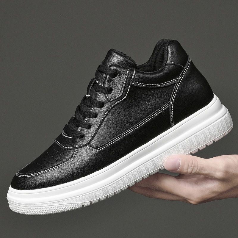 Elevateshooes Black Casual Höhensneaker – +10 cm, 40, Schwarz