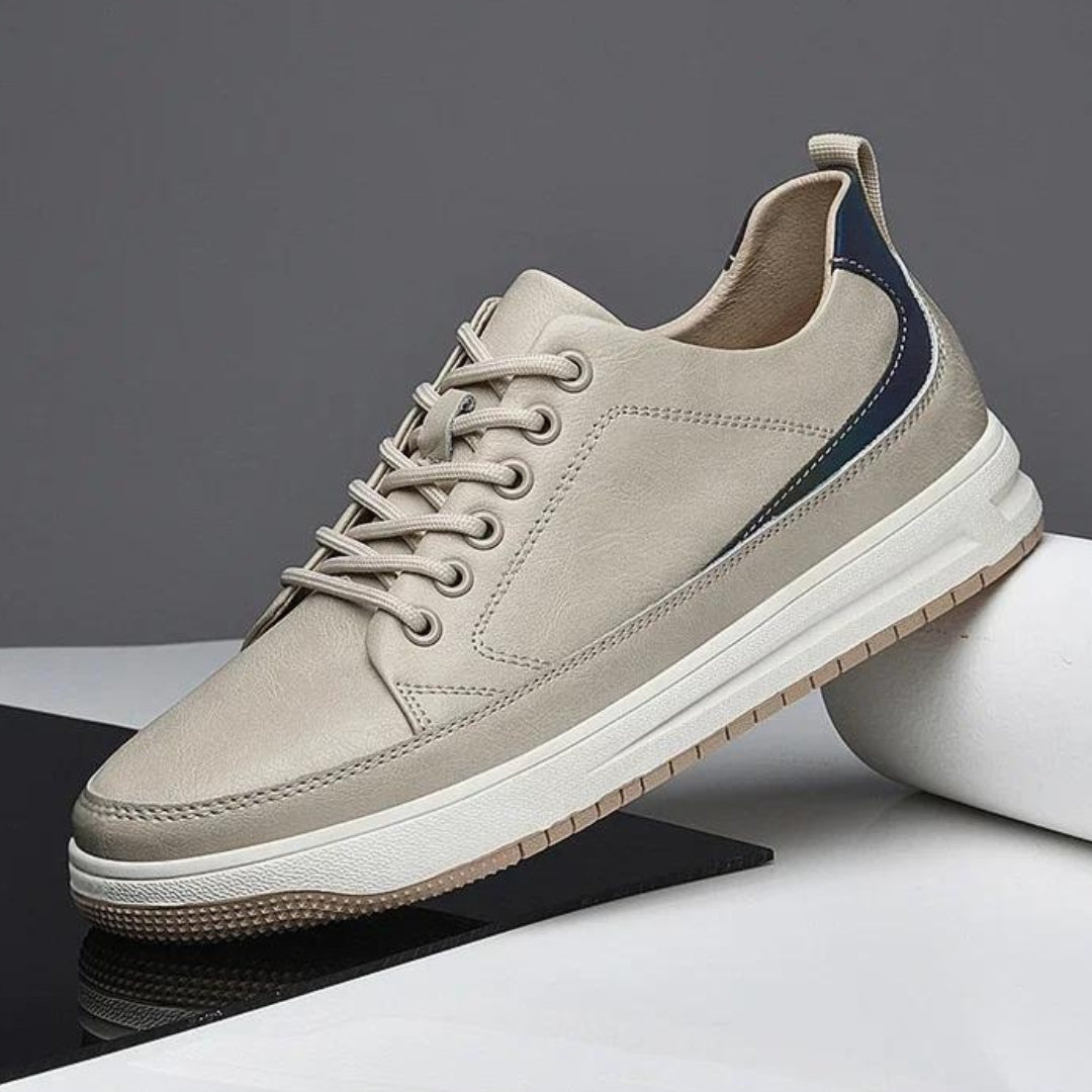 Elevateshooes Carlos Höhensneaker – Beige, +6 cm, 39
