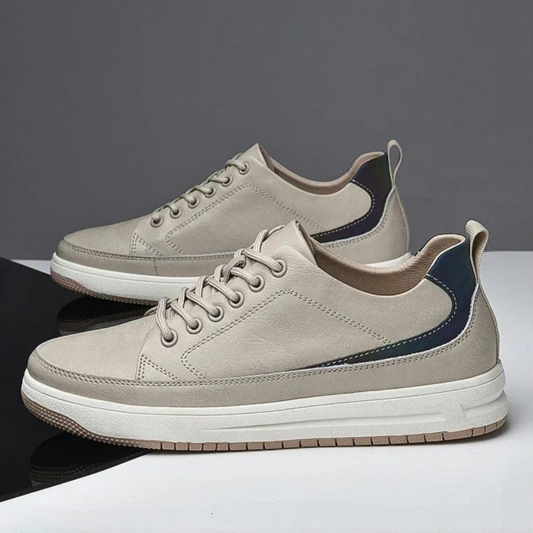 Elevateshooes Carlos Höhensneaker – Beige, +6 cm, 41