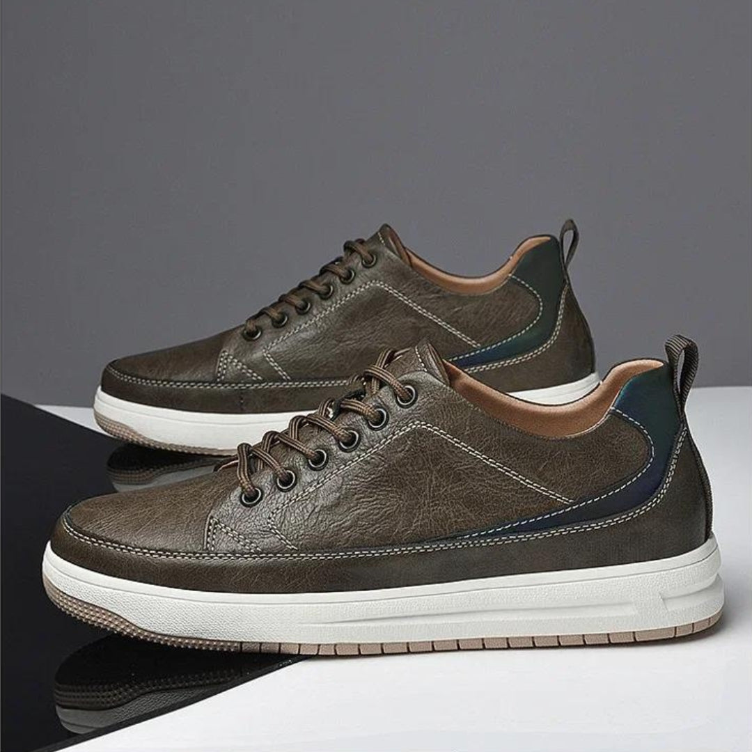 Elevateshooes Carlos Höhensneaker – Khaki, +8 cm, 42