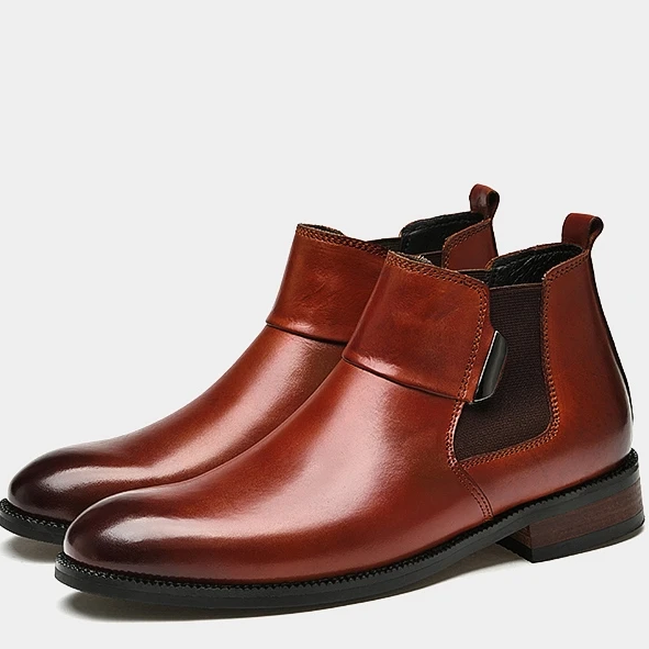 Elevateshooes Classic Cold Business-Schuhe – Braun, 40