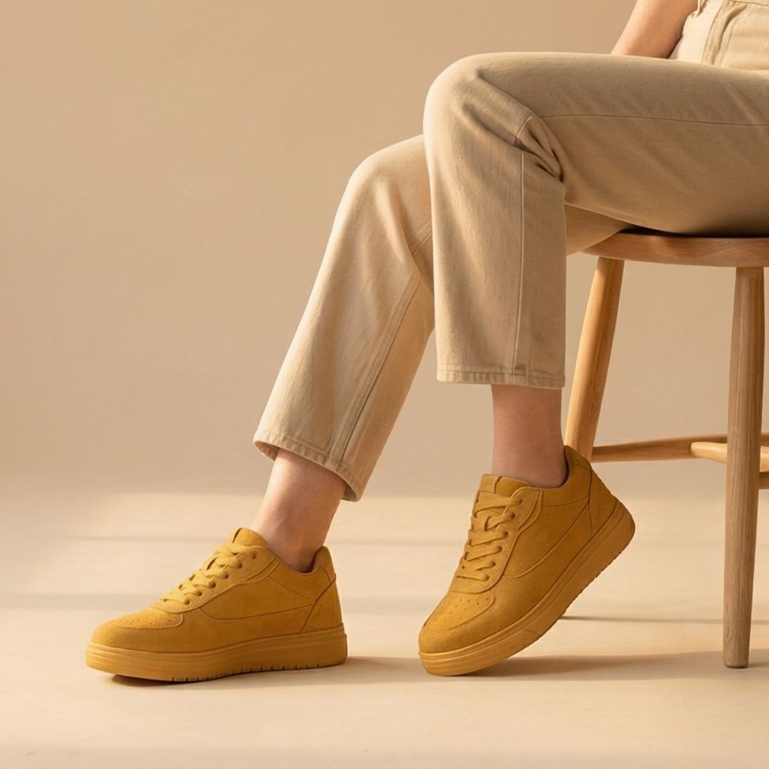 Elevateshooes Classy Höhensneaker – Weiß, +8 cm, 41