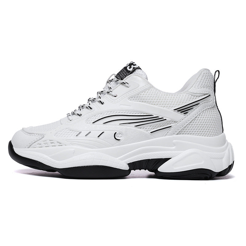 Elevateshooes Comfort Höhensneaker – Weiß, +6 cm, 36