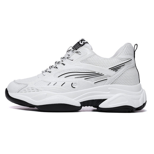 Elevateshooes Comfort Höhensneaker – Weiß, +6 cm, 36