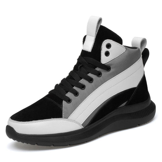 Elevateshooes Future Höhensneaker – Weiß-Schwarz, +6 cm, 37