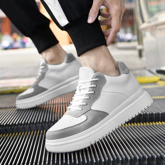 Elevateshooes Grey Street Höhensneaker – +8 cm, 38, Grau