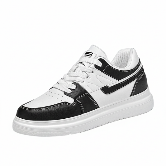 Elevateshooes Impact "black & White" Höhensneaker – Schwarz-Weiß, +10 cm, 36