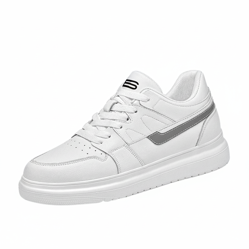 Elevateshooes Impact "black & White" Höhensneaker – Schwarz-Weiß, +10 cm, 40