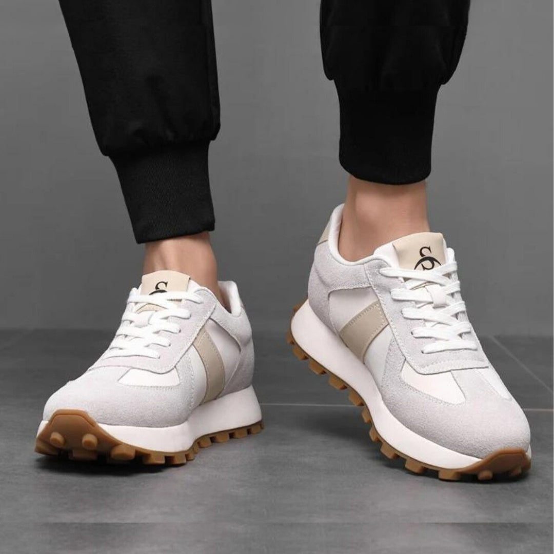 Elevateshooes Libra Höhensneaker – Beige, 44