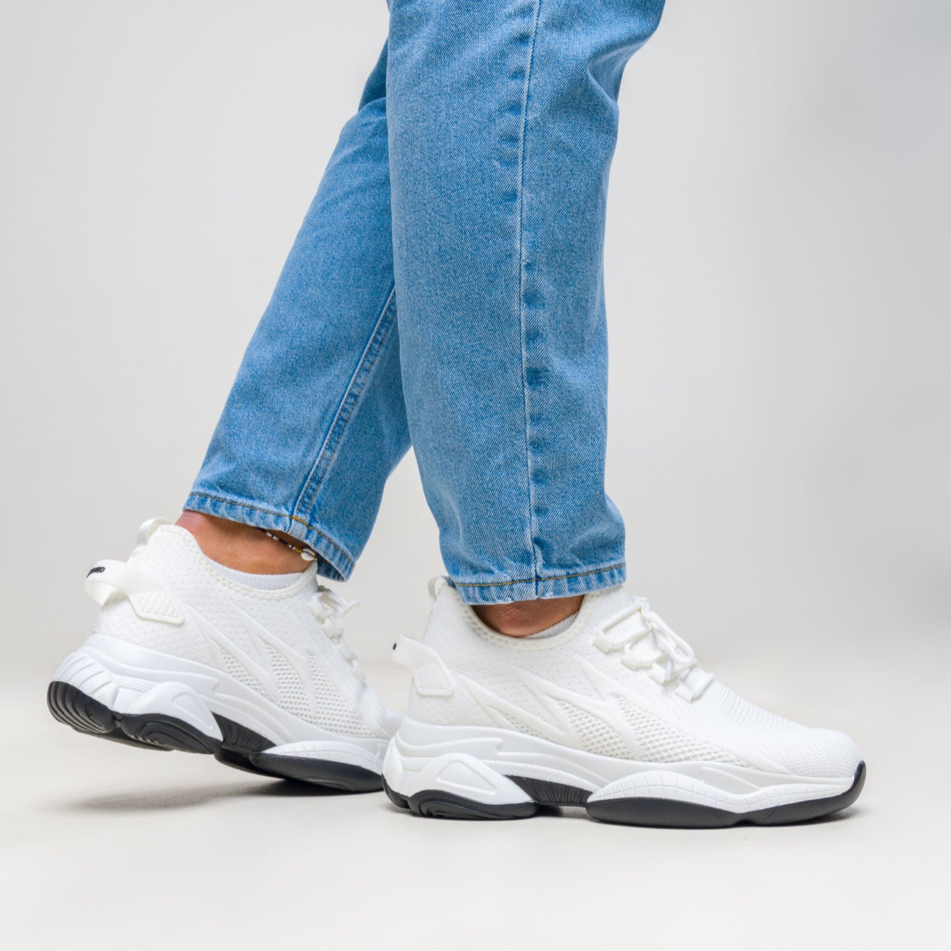 Elevateshooes Limitless Höhensneaker – Weiß, +10 cm, 39
