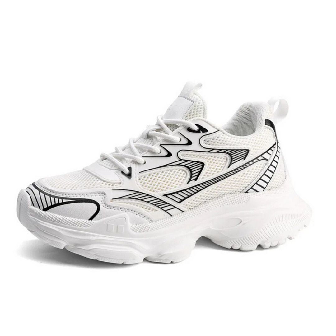Elevateshooes Superfly Höhensneaker – Weiß, +4 cm, 37