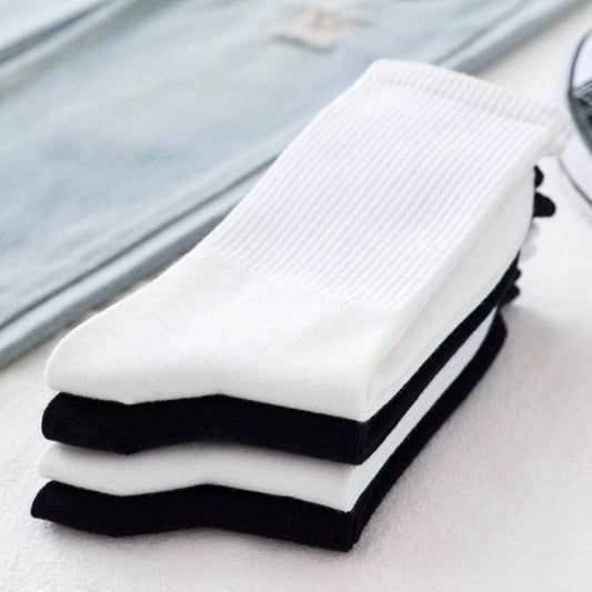 Elevateshooes Tennissocken – Schwarz, 5 Stück