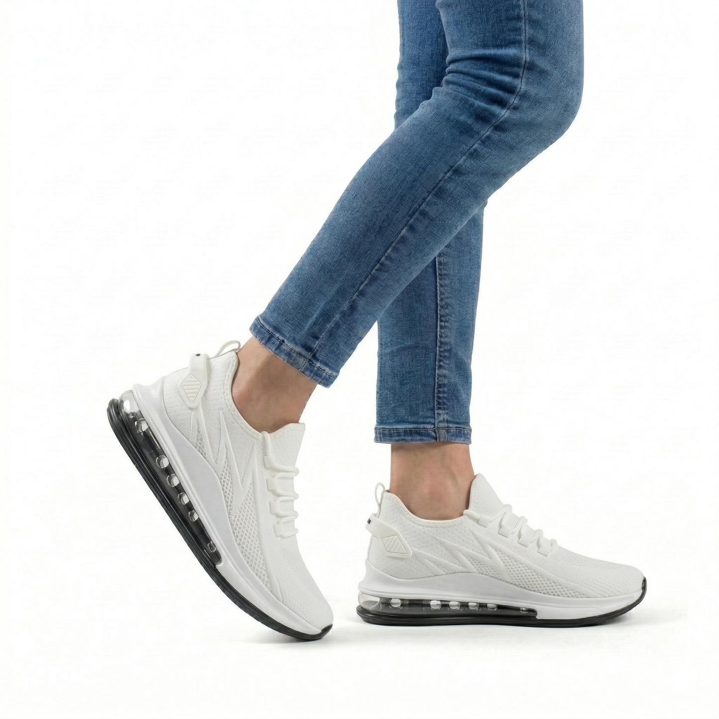 Elevateshooes Sporty Air Höhensneaker – Weiß, +10 cm, 37