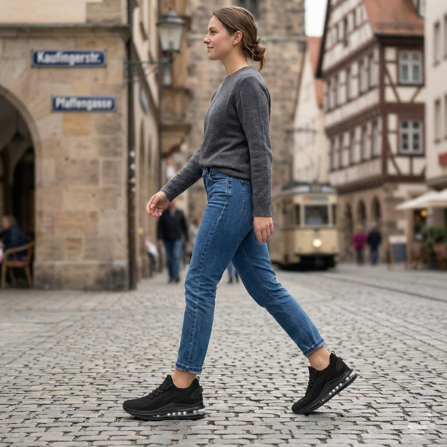 Elevateshooes Sporty Air Höhensneaker – Weiß, +10 cm, 40
