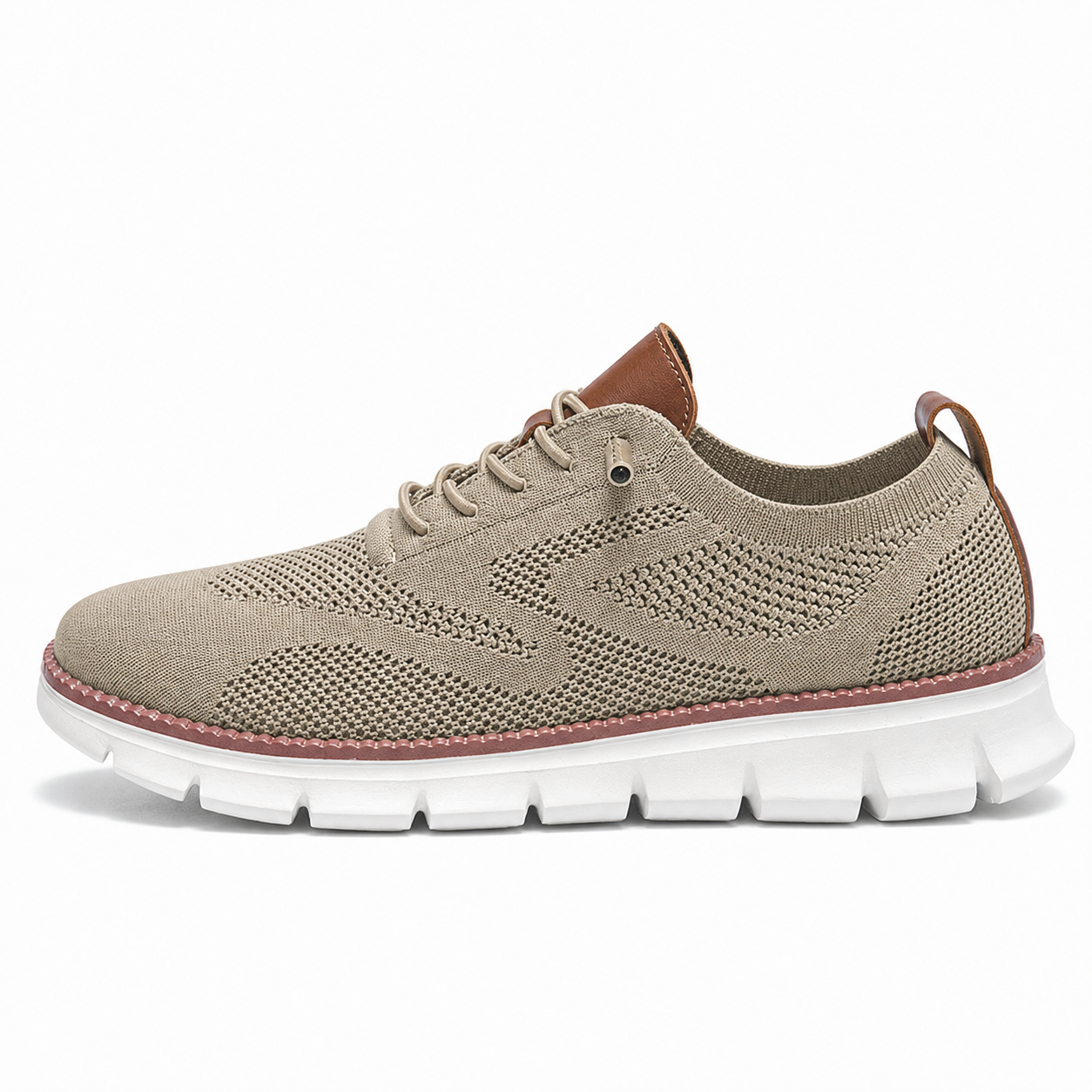Elevateshooes Claude Business-Schuhe – Sandbeige, +2.5 cm, 37